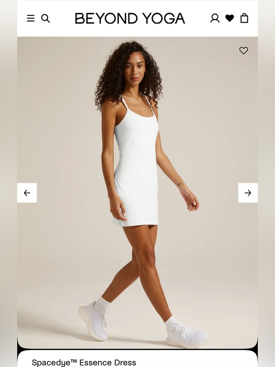 Beyond Yoga Dresses & Skirts - Beyond Yoga Spacedye™ Essence Dress White Size Small